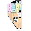 渋谷区 笹塚２丁目（笹塚駅） 5階 １Kの間取り図