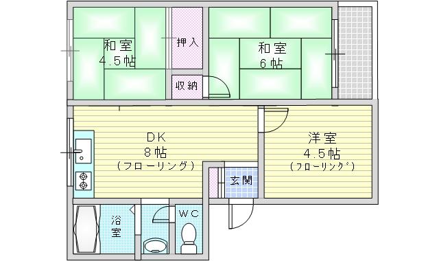 アットホーム 豊中市 寺内１丁目 緑地公園駅 3階 ３ｄｋ 提供元 クラスモｆｃ新大阪駅前店 株 アシスト 豊中市の賃貸マンション