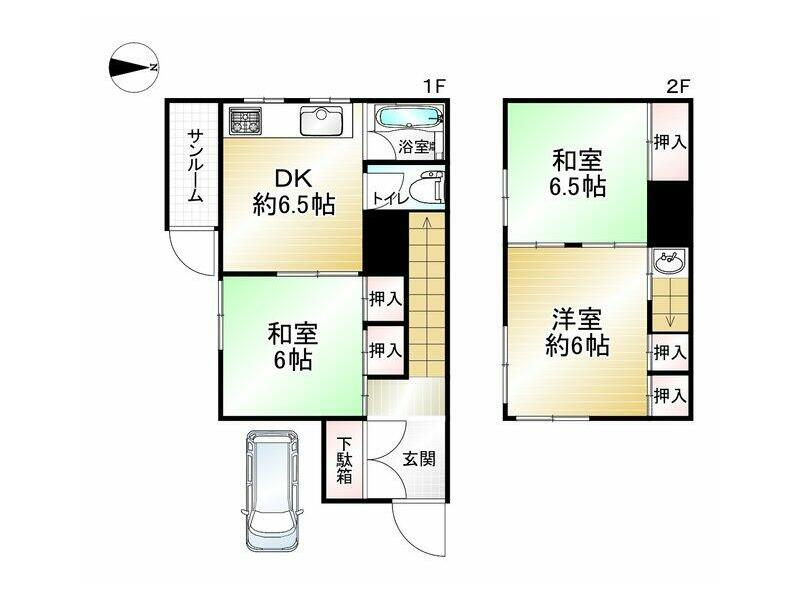 Seika Town, Soraku District, Oaza Iwashiro, Koaza Sugimoto (Shin-Iwashiro Station) 2-story building 3LDK