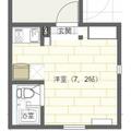 アーバンステージ御徒町 202 ワンルームの間取り図