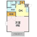 ハウスマリン Ｃ－２ １DKの間取り図
