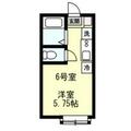 横浜市鶴見区 岸谷３丁目（花月総持寺駅） 2階 ワンルームの間取り図