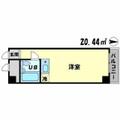 シティライフ梅田 6階 ワンルームの間取り図