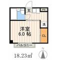エステート田崎 ３０２ １Kの間取り図