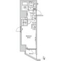 Ｂｅｌｌｅ　Ｖｕｅ新橋 ５０１ ワンルームの間取り図