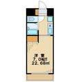 第３滝瀬ビル ２０３ １Kの間取り図