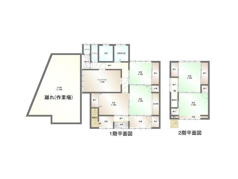 2-story, 5DK, Ni, Tosa City (Kitayama Station)