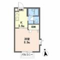 アルシオネ泉 ２０５ １Kの間取り図