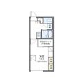 レオパレスＹｏｕ・Ⅰ ２０２ １Kの間取り図