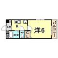 サテライトビル１ 6階 １Kの間取り図
