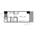 ラナップスクエア京都北野 ２０６ １Kの間取り図