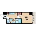 ビオス天王寺 3階 １Kの間取り図