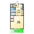 コスモスハイツ ３０２ １DKの間取り図