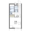 岡山市南区 新福１丁目（岡山駅） 1階 １Kの間取り図