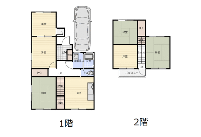 Takamatsu City, Kita-cho (Kita-cho Station), 2-story building, 6LDK &mdash; photo 1