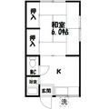 コーポ中沢 ２０２ １Kの間取り図