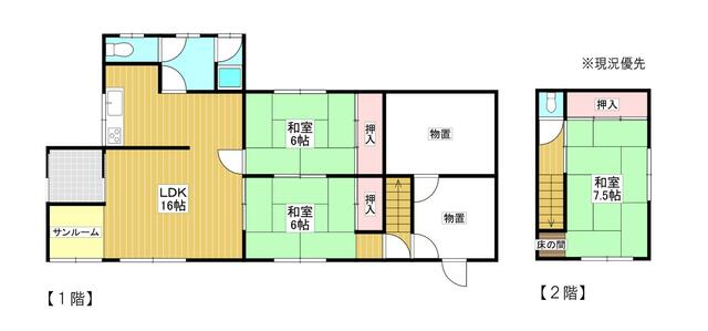 岩見沢市 志文本町四条3丁目 2階建 3LDK 2