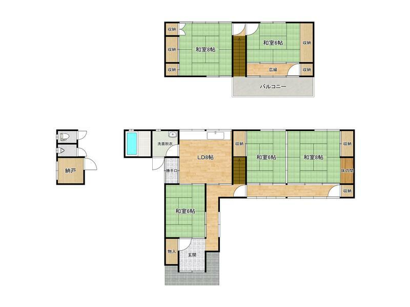 2-story, 5DK, Hisae, Nankoku City