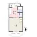 ソフィアⅡ ３０２ １DKの間取り図