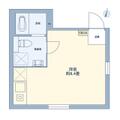 アイリス東大前 ２０１ ワンルームの間取り図