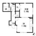 ｇｒｅｅｎｓｏｕｆｆｌｅｒ １０２ １DKの間取り図