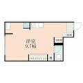 鹿児島市 城西１丁目（加治屋町駅） 2階 ワンルームの間取り図