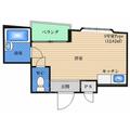 コンシャンス西梅田 3階 ワンルームの間取り図
