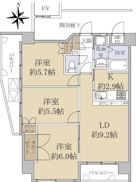アットホーム ベルスター祇園新橋 2階 ３ｌｄｋ 広島市安佐南区の中古マンション マンション購入の情報