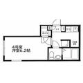 ＴＲＹＭ横浜生麦 ４０４ １Kの間取り図