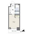 コーポ白山 ９０８ １Kの間取り図