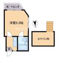 ハイツ　ローレル １０１ １Kの間取り図