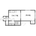 オークハウス ２０５ １DKの間取り図