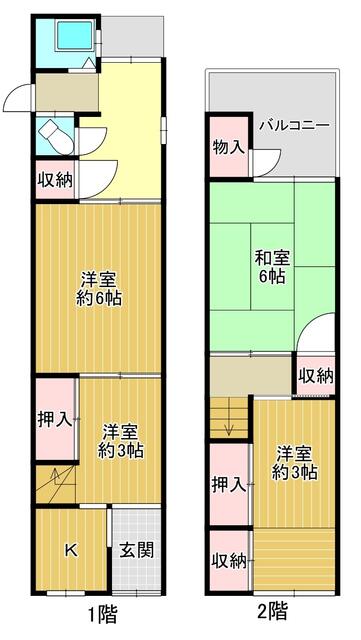 Osaka City, Konohana Ward, Kasugade-naka 2-chome (near Ajikawaguchi Station), 2-story building, 4K &mdash; photo 1