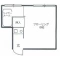 リーグ幡ヶ谷 ２０７ ワンルームの間取り図