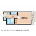 静岡市葵区 音羽町（音羽町駅） 4階 １Kの間取り図