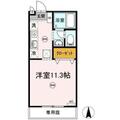 岡山市北区 青江３丁目（大元駅） 1階 ワンルームの間取り図