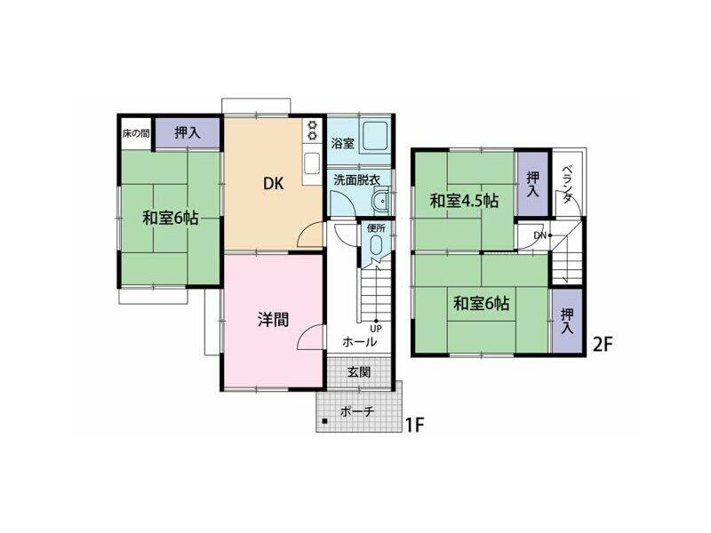 Hiroshima City, Asa Minami Ward, Yamamoto 8-chome, 2-story, 4DK