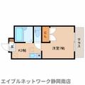 静岡市駿河区 曲金６丁目（東静岡駅） 1階 １Kの間取り図