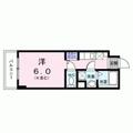 ブルー　パレット　新宿中落合 ４０３ ワンルームの間取り図
