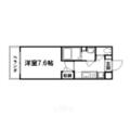 アルティスタ西院 2階 １Kの間取り図