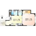 ハイツＫ ３０１ １DKの間取り図
