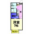 千葉市稲毛区 緑町１丁目（西千葉駅） 2階 １Kの間取り図