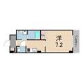 ダイワール立花 2階 １Kの間取り図