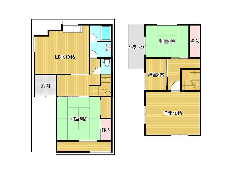 2-story building, 4LDK in Doyama Town, Kadoma City (Dainichi Station)