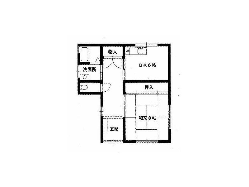 Kinokawa City, Momoyama Town, Dan (Shimoiisaka Station), single-story, 1DK