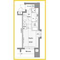 ＧＡＬＡ　ＧＲＡＮＤＹ　横濱桜木町 11階 １Kの間取り図