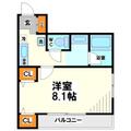 ティアラ 4階 １Kの間取り図