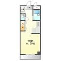 アトリエ ２０１ ワンルームの間取り図