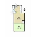 篠北ハイツ 2階 １DKの間取り図