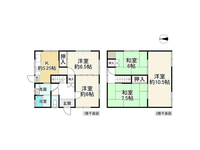 Kamimaki Town, Kitakatsuragi District, Shimomaki 6-chome (Hatada Station) 2-story building 5K